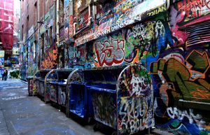 Hosier Lane Grafitti  Central Melbourne